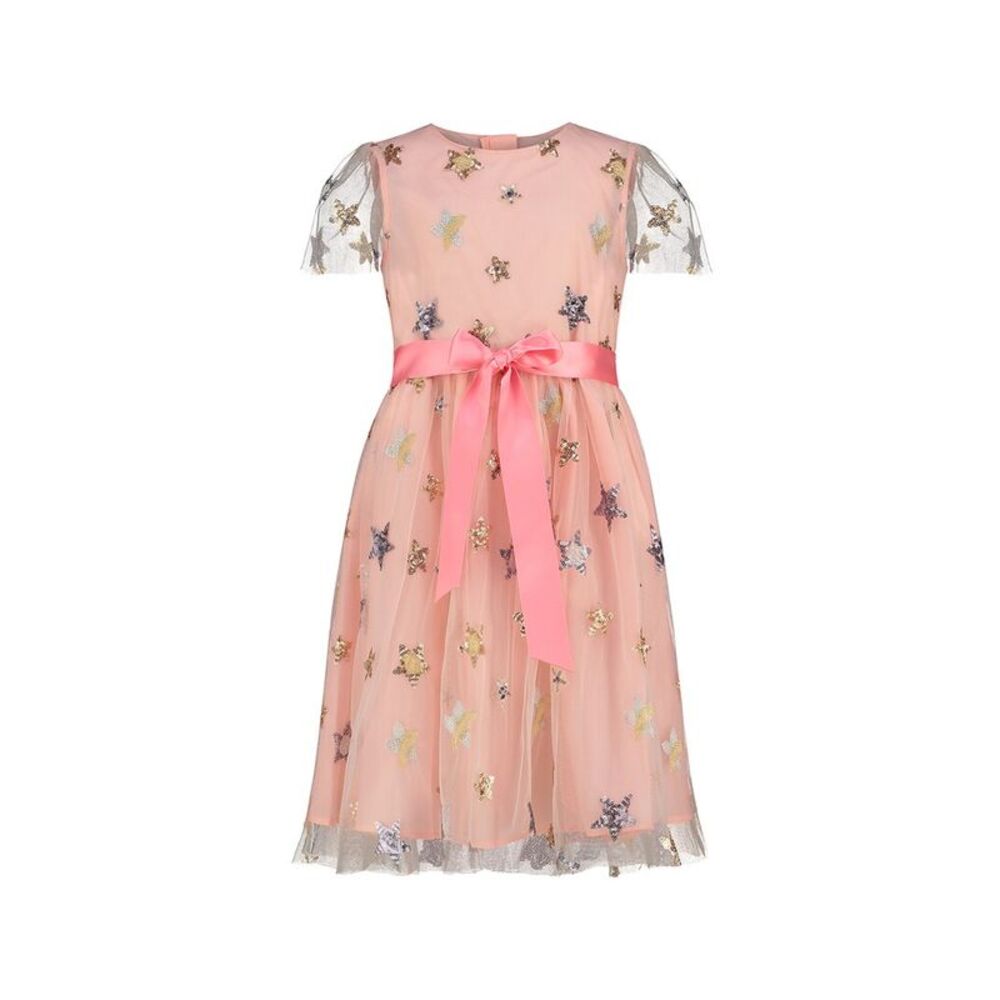 Holly Hastie Girls  Aster Oyster Pink Stars Tulle Dress